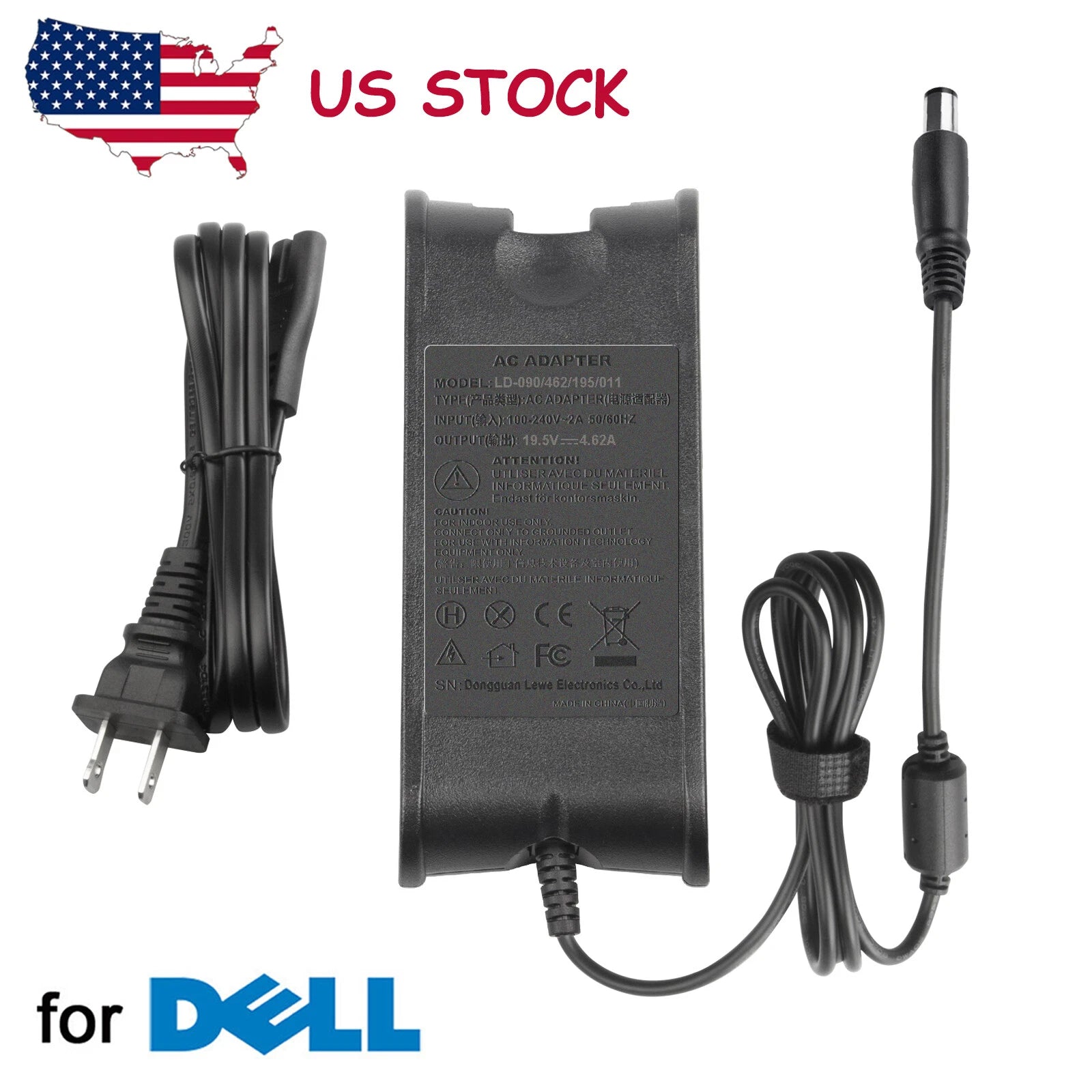 For Dell Latitude 90W Laptop AC Adapter Charger PA-10 E6410 E6420 E5410 M6700