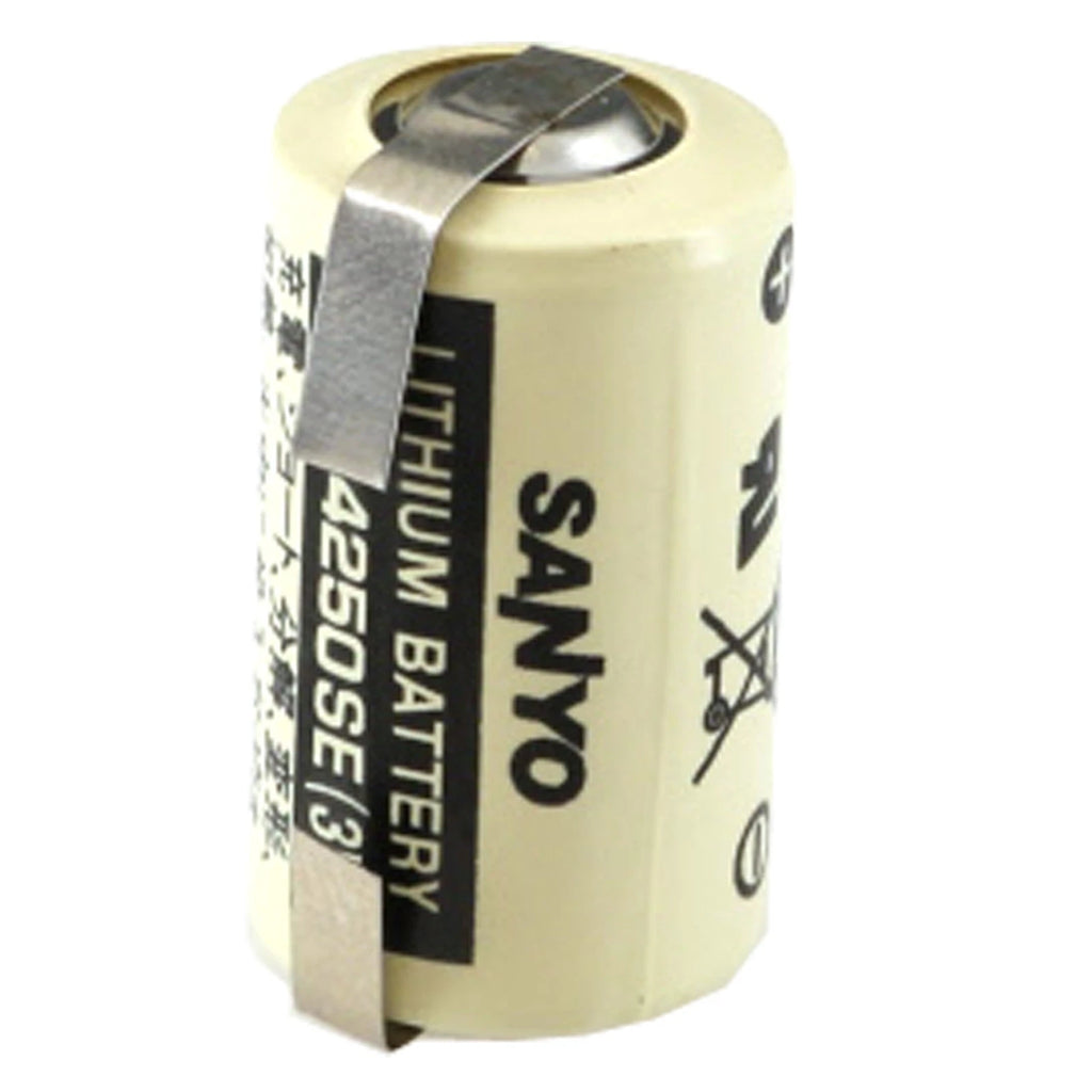Exell PLC-7 with Tabs 3V 1/2 AA Lithium Battery Compatible With Sanyo CR2NP