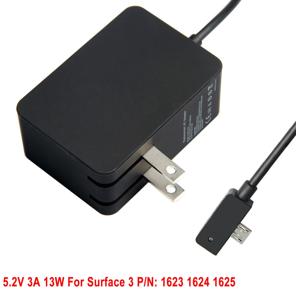 For Microsoft Surface 3 AC Power Adapter Charger 13W 5.2V 2.5A 1623 Micro USB