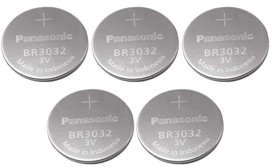 5 NEW BATTERIES PANASONIC BR3032 3v Lithium Battery FRESH