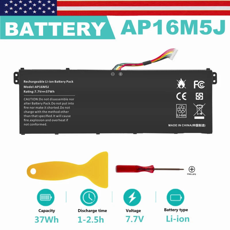 For Acer Aspire 3 A315-51 A315-21 A314-31 5 A515-51 ES1-523 Battery AP16M5J 7.7V