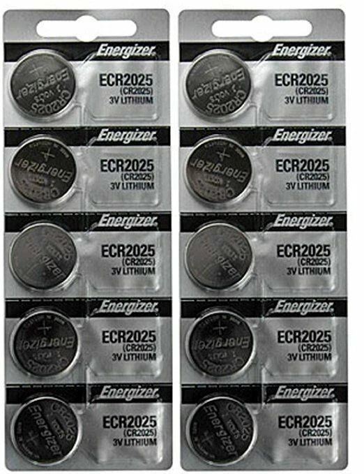 100 FRESH Genuine Energizer CR2025 2025 3V Coin Button Battery Fast Shipping