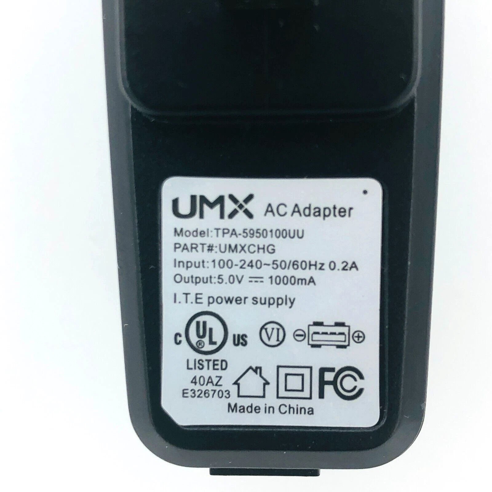 Charger TPA-5950100UU Wall Power Supply Adapter 5V 1A USB Female Plug
