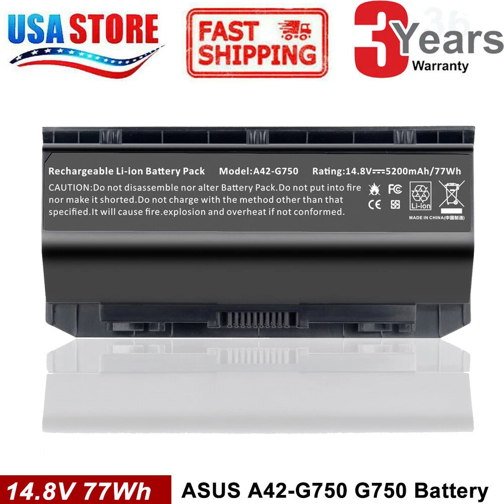 A42-G750 Battery for Asus ROG G750 G750J G750JH G750JM G750JS G750JW G750JX 8Cel