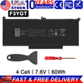 F3YGT Battery For Dell Latitude 12 7000 7280 7290 13 7380 7390 14 7480 7490 60Wh