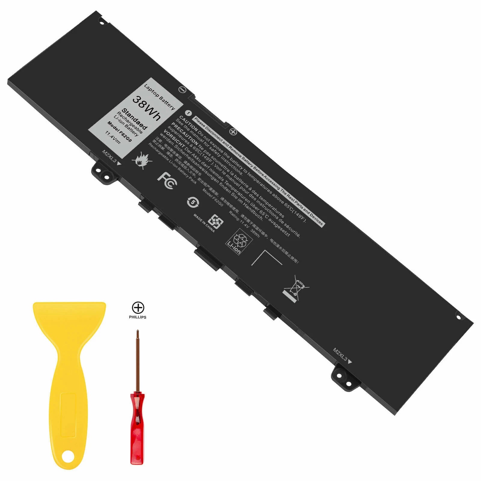 Battery For Dell Inspiron 13 7370 7373 7380 7386 P83G P87G001 F62G0 39DY5 RPJC3