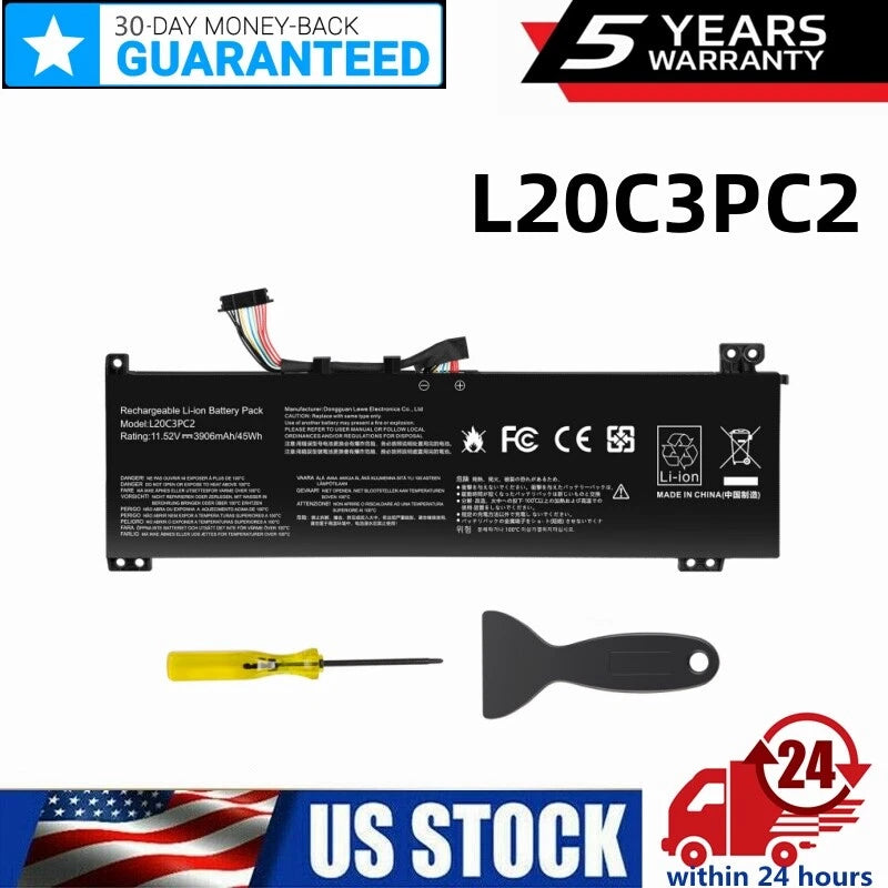 L20C3PC2 Battery L20M3PC2 For Lenovo Ideapad Gami 3-15IHU6 Series 82K20015 45Wh