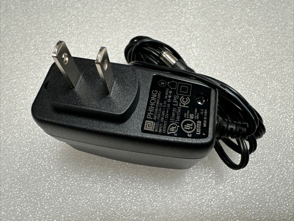 Lot of 2 - PHIHONG Universal 12V 1A AC Power Supply Adapter Charger PSA12A-120