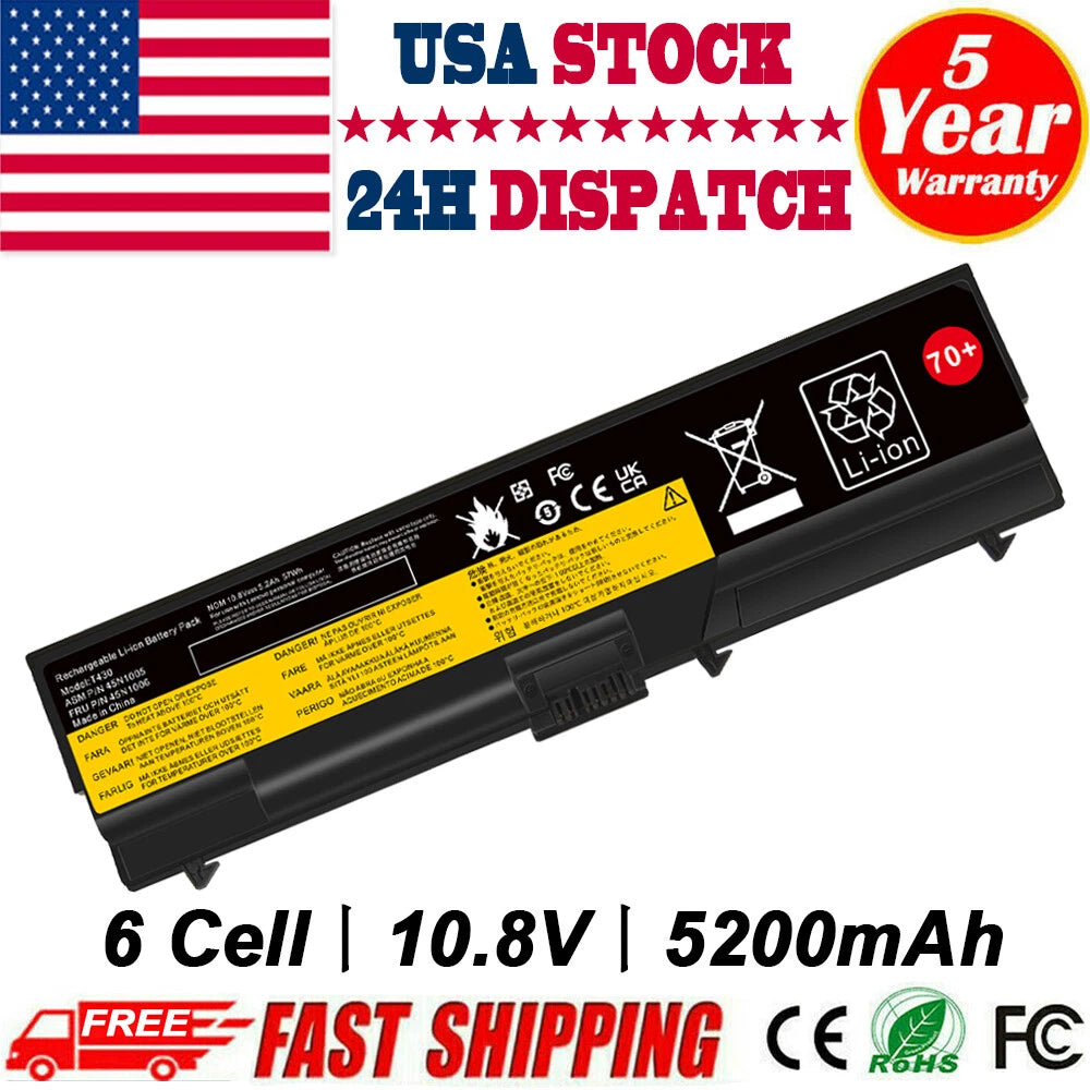 6 Cell T430L Battery For Lenovo ThinkPad L430 W530 L530 45N1001 57Y4186 70+