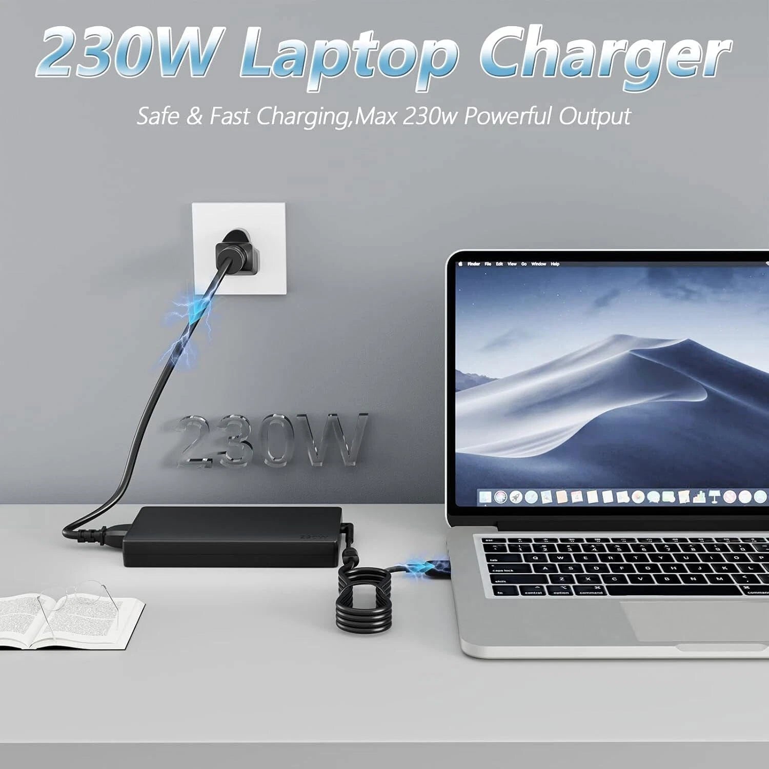 230W Laptop Charger Power Adapter For Lenovo ThinkPad Legion 5/7/5P/C7/Y900
