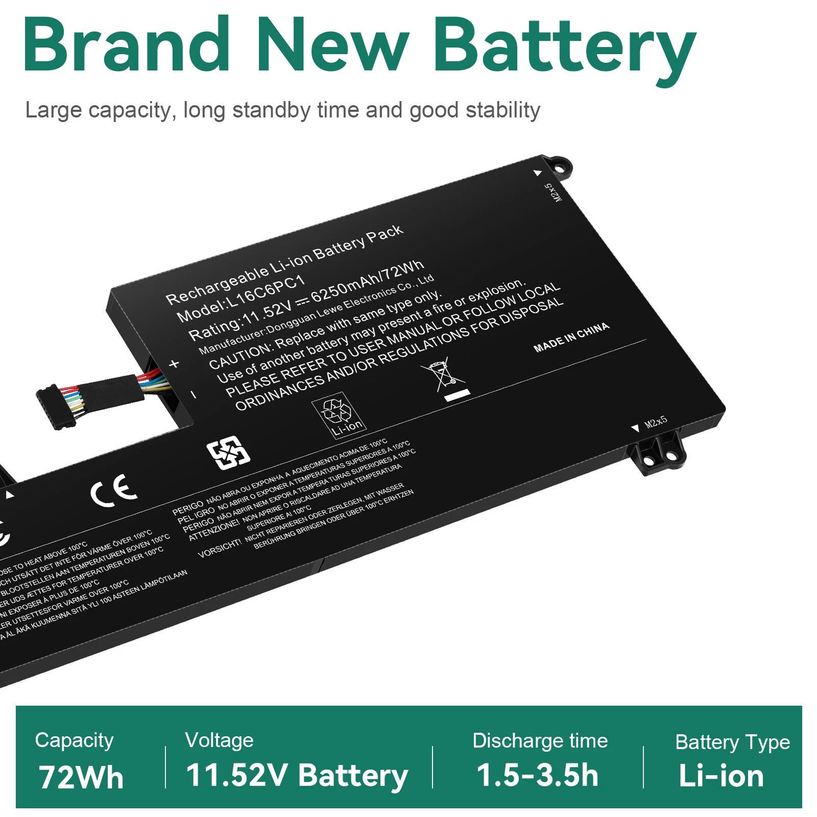 L16M6PC1 battery For Lenovo Yoga 720 720-15 720-15Ikb 720-15Ikb L16L6PC1 72Wh US