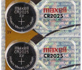 2 MAXELL CR2025 3 Volt Lithium Batteries (2 Batteries) Hologram Package EXP:...