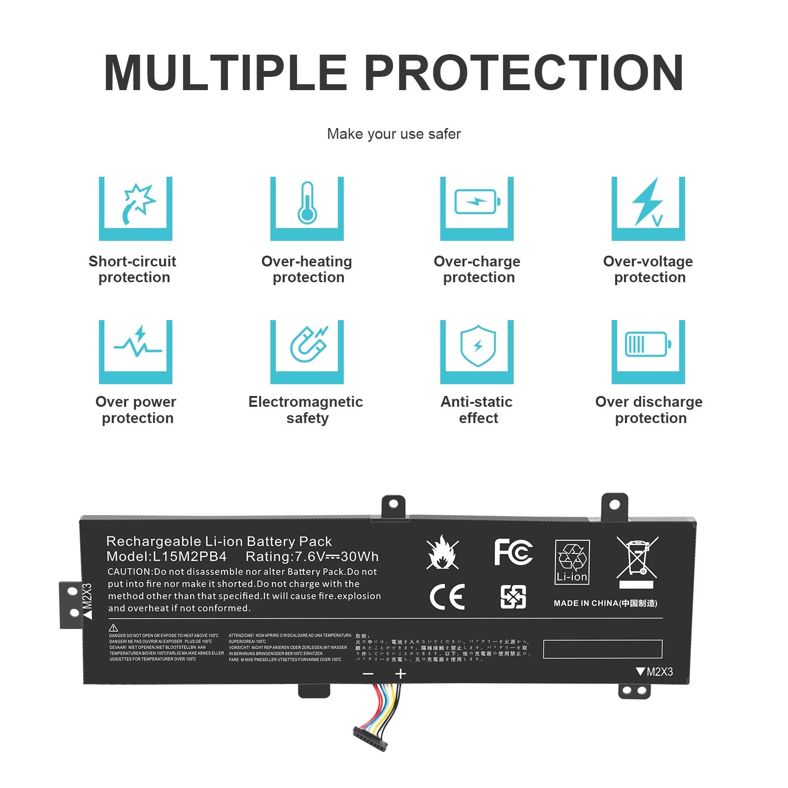 L15C2PB5 L15M2PB5 L15M2PB3 L15C2PB3 L15C2PB7 L15L2PB5 For Lenovo Battery