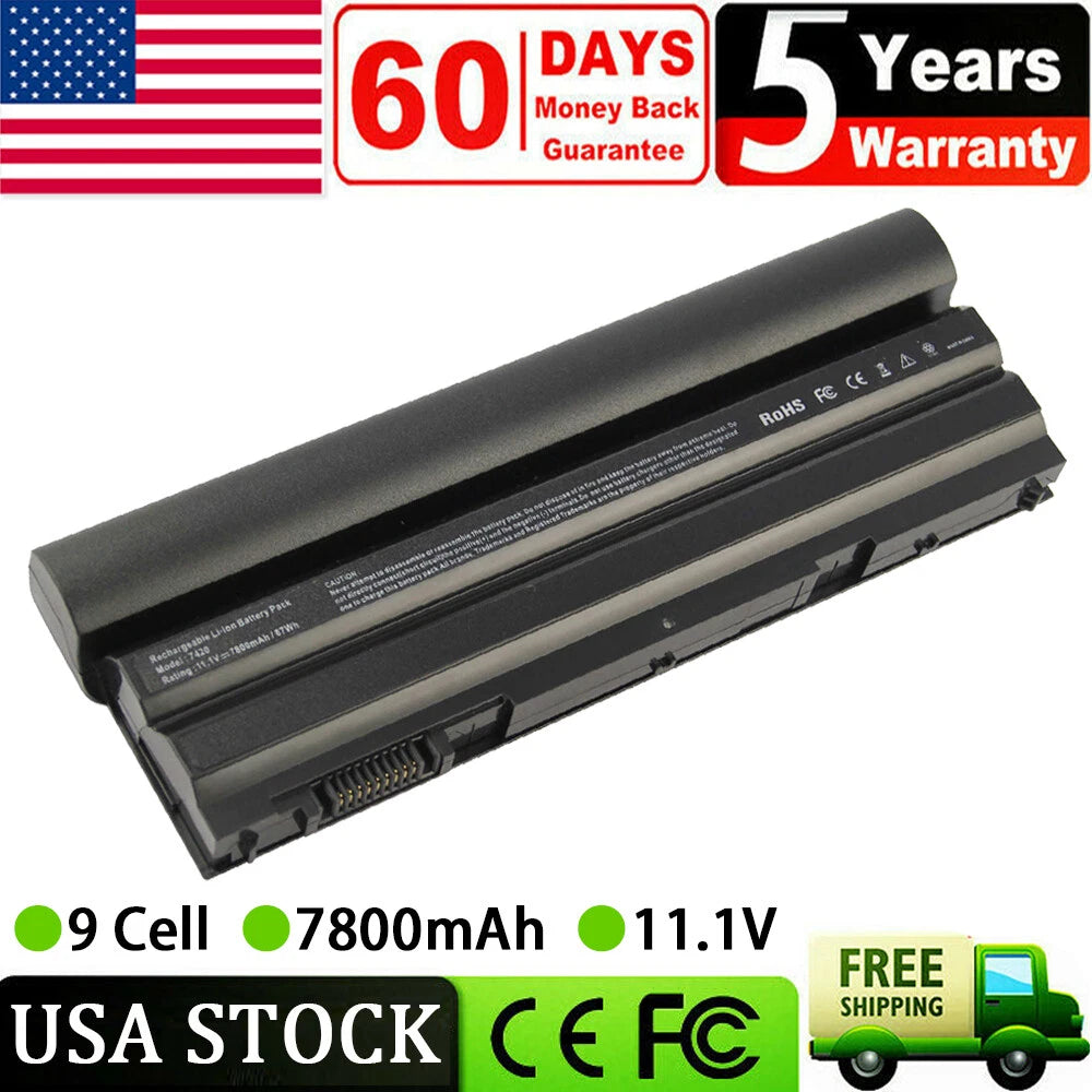 9 Cell T54FJ E6420 Battery For Dell Latitude M5Y0X E5420 E6430 E6520 8858X NHXVW