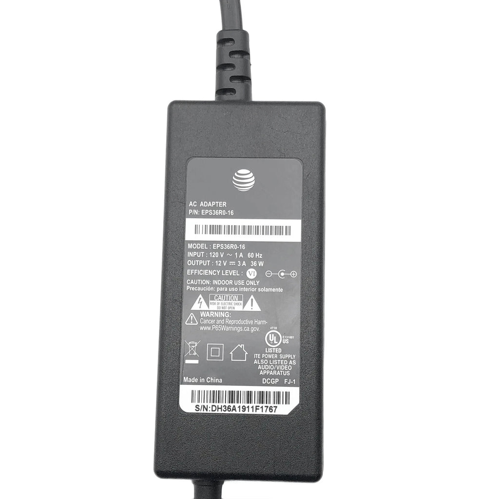 NEW Genuine AT&T AC Power Adapter 12V 3A for Arris Gateway Modem BGW210-700 OEM