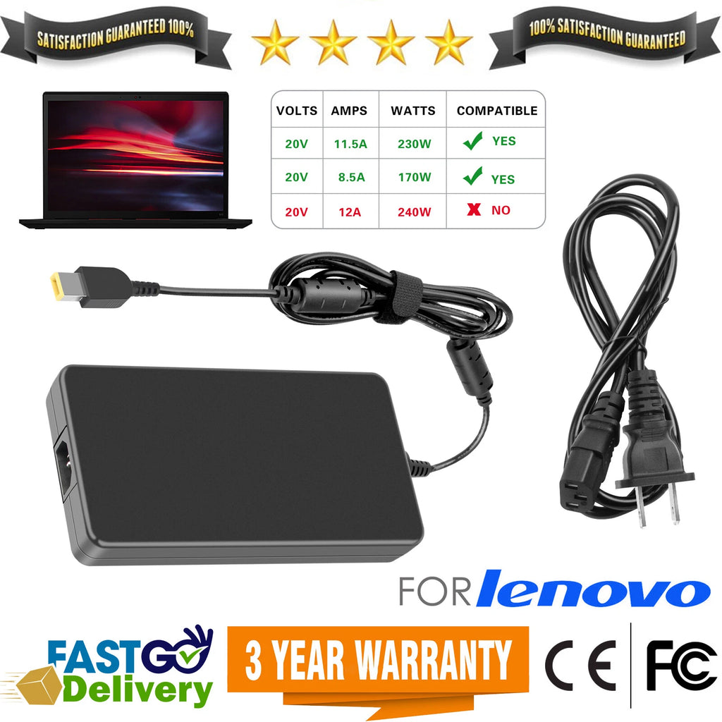 230W Power Adapter Charger For Lenovo Legion 5 7 5P C7 S7 Y540 Y545 ADL230NDC3A
