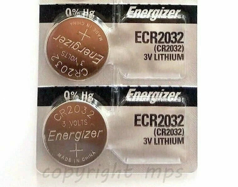 Energizer ECR2032 CR 2032 (2 piece) Lithium 3V Battery New Authorized Seller