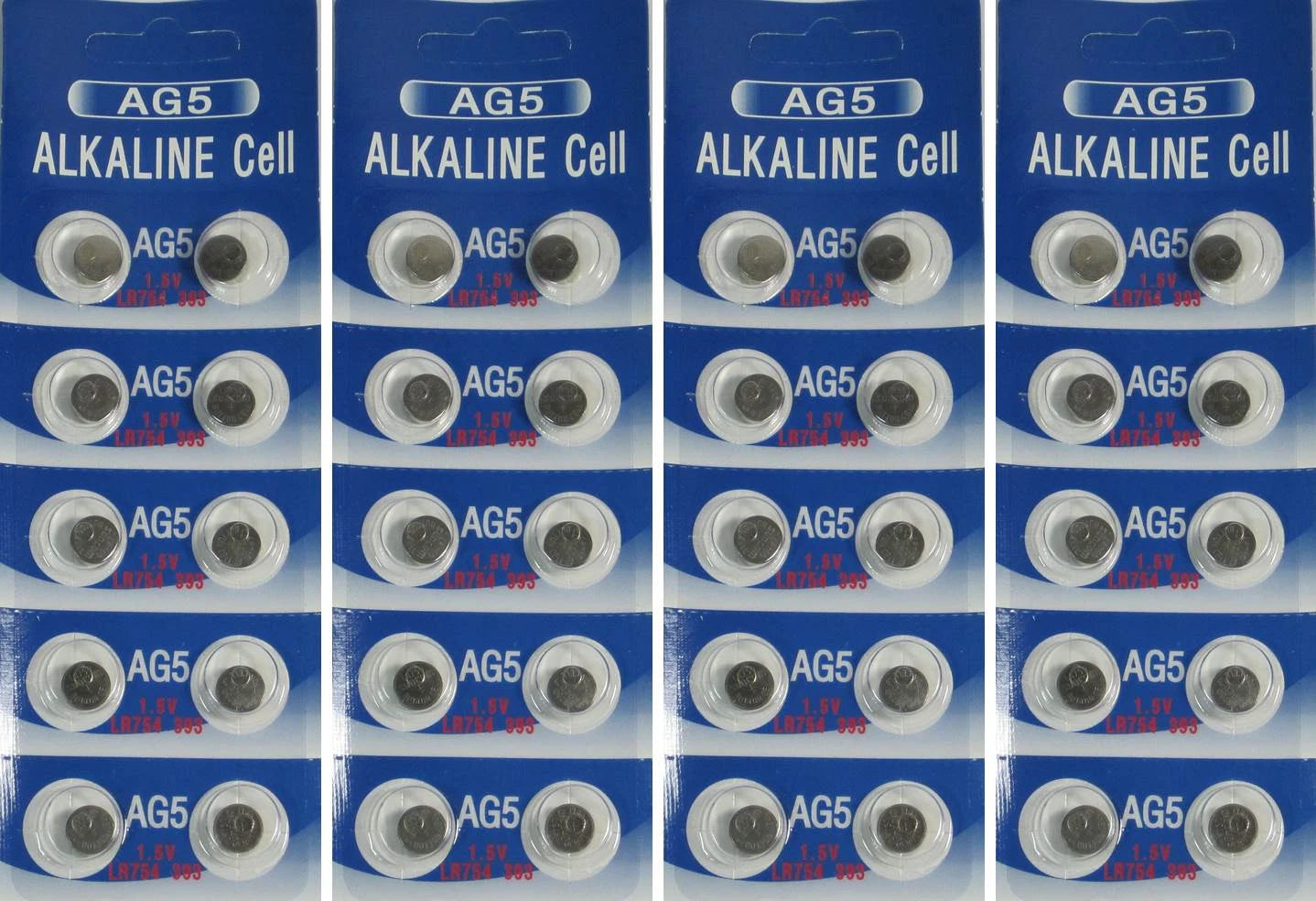 40 AG5 LR754 393 SR48 1.5 Volt Alkaline Cell Watch Batteries Ships From USA