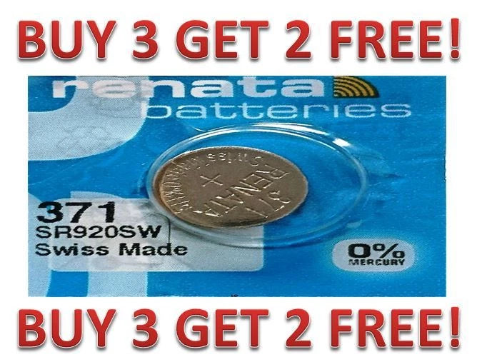 371 RENATA SR920SW D370 Watch Battery Free Shipping BUY 3 GET 2 FREE!!