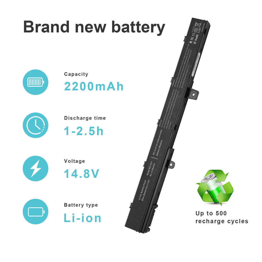 X451 Battery For Asus X551 X551C X551CA X551M X551MA X451C Series A31N1319 NEW