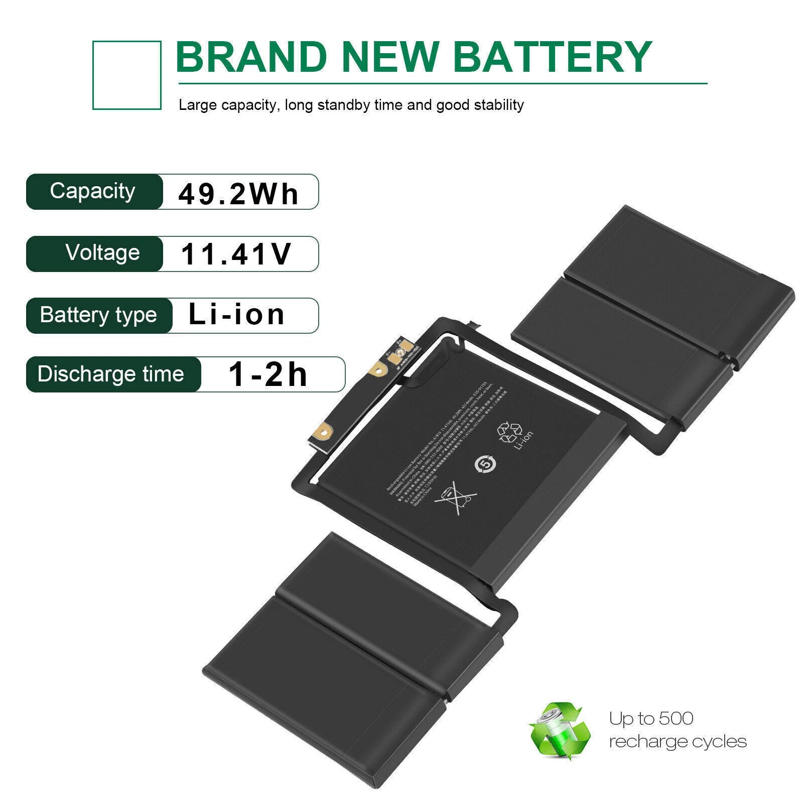 LOT A1706 A1819 Battery for MacBook Pro 13 inch Late 2016 Mid 2017 EMC 3071 3163