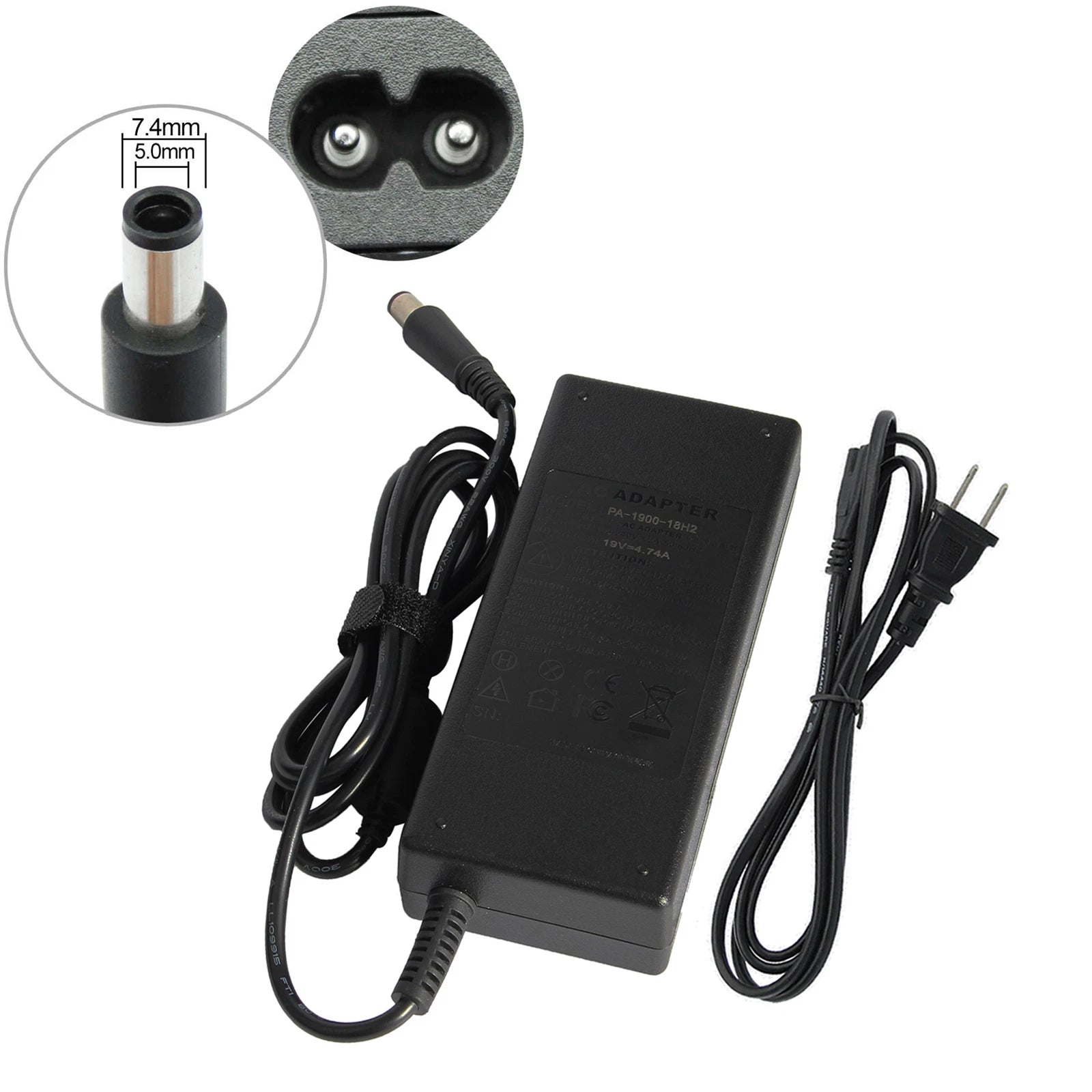 90W AC Adapter Battery Charger For HP ProBook EliteBook Series 7.4*5.0mm