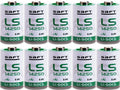 10 x SAFT LS14250 LS 14250 C 1/2 AA 3.6v lithium battery 1200mAh High Capacity