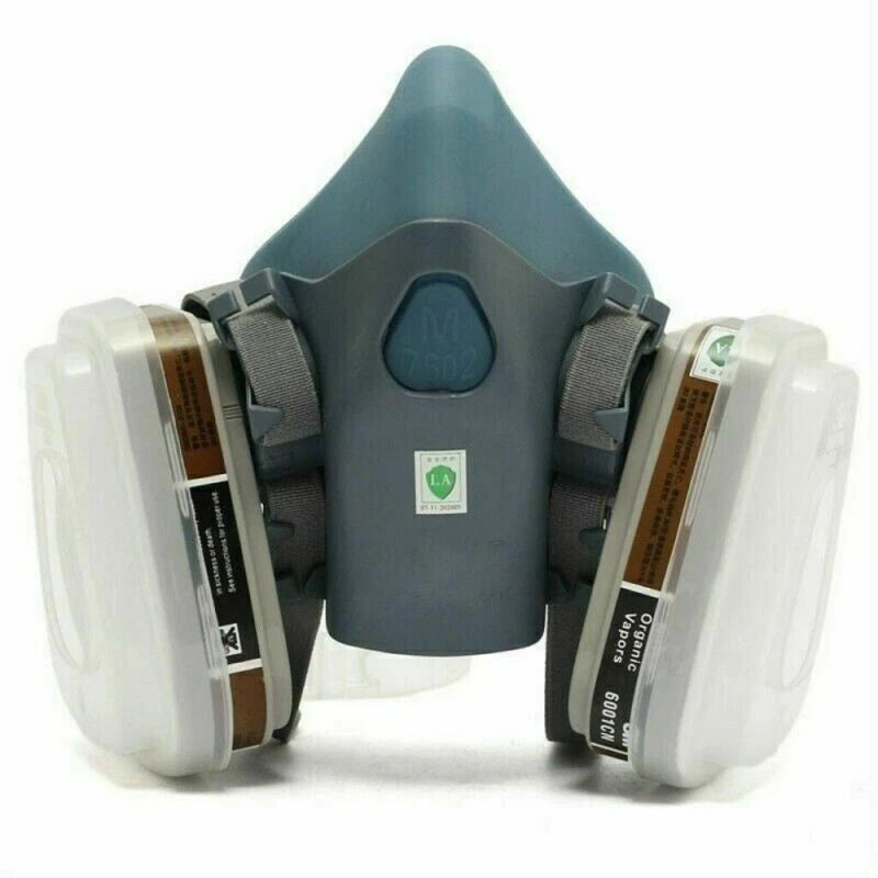 7 IN 1 Half Face Gas Mask for 6200/7502 Gas Painting Spray Protection Respirator