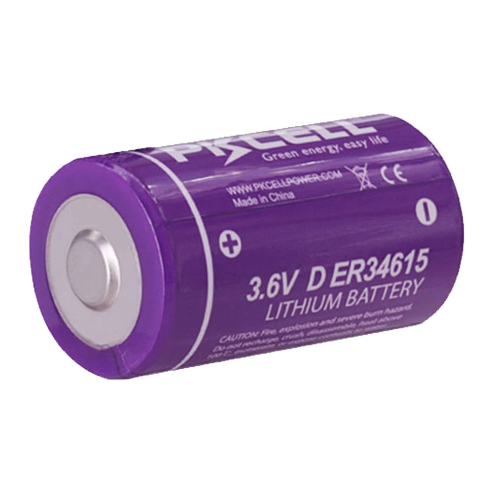 2 PCS PKCELL ER34615 Lithium Batteries 3.6V Bulk