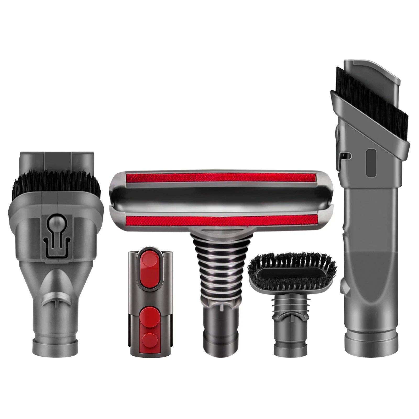 5Pcs Attachment Kit Tools Vacuum For Dyson V6 V8 Absolute Nozzle Brush Tool Set