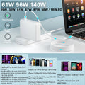 61W 96W 140W USB-C Power Adapter Charger For MacBook Pro/Air 16/15/14/13 Inch
