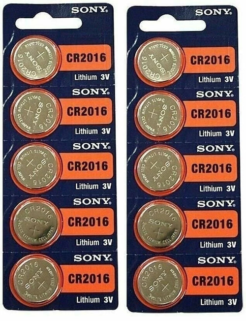 **FRESHLY NEW**10x SONY CR2016 Lithium Battery 3V Exp 2027 Pack 10 pcs Coin Cell