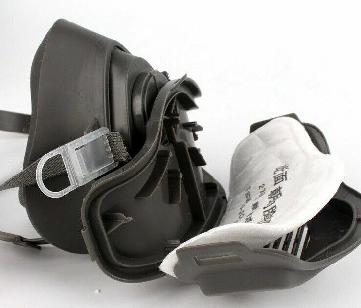 Silicone Half Face Gas Mask Paint Spray Chemical Respirator Reusable 95% Filter