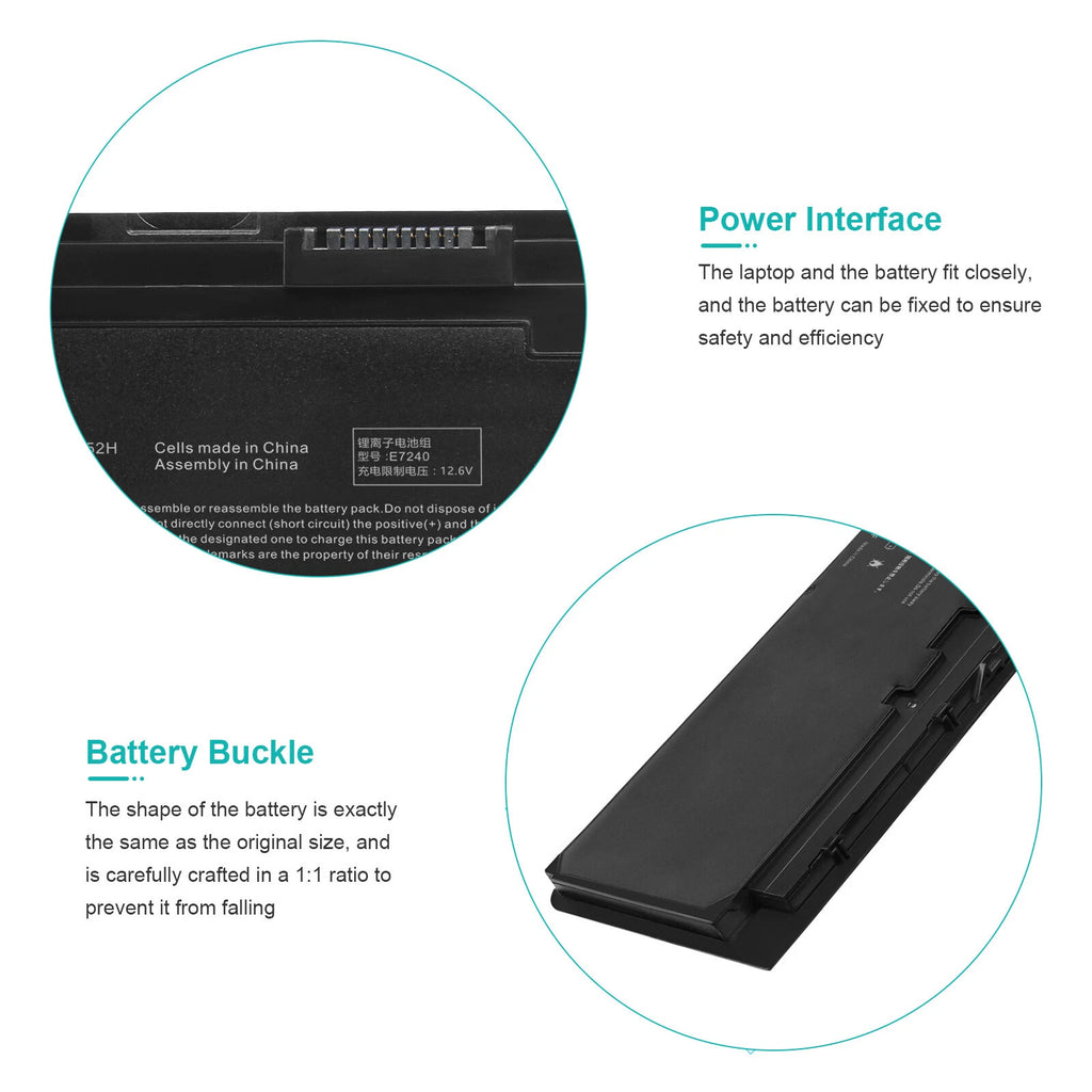 E7240 Battery for Dell Latitude E7250 VFV59 F3G33 KKHY1 451-BBFW 451-BBFX WD52H