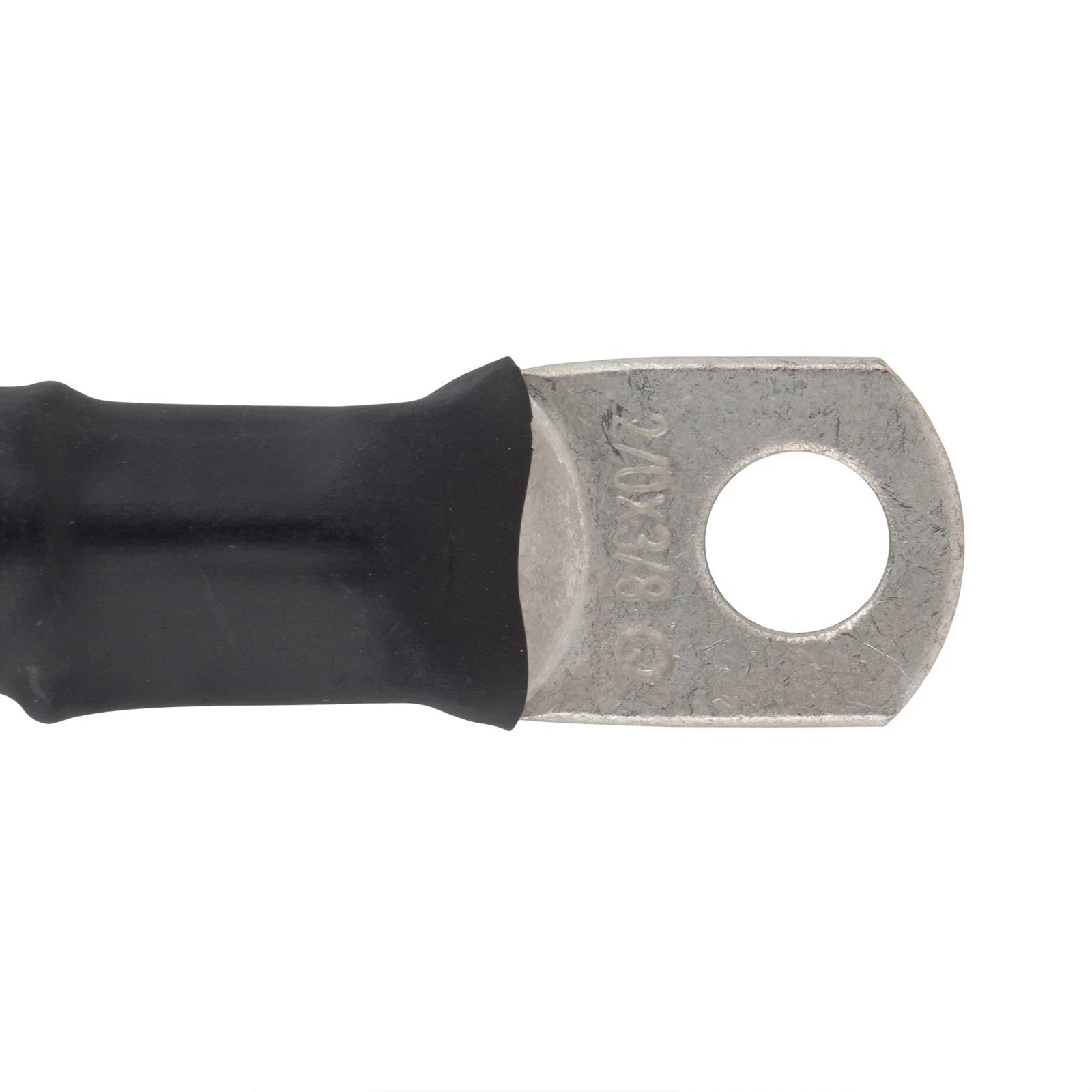 2/0 Black Battery Interconnect Cable 8" with 3/8" Lugs ASSEMBLED IN USA