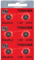 LR41 / AG3 Toshiba 1.5V Alkaline Pack Of 6 Button Cell Batteries Ships from USA