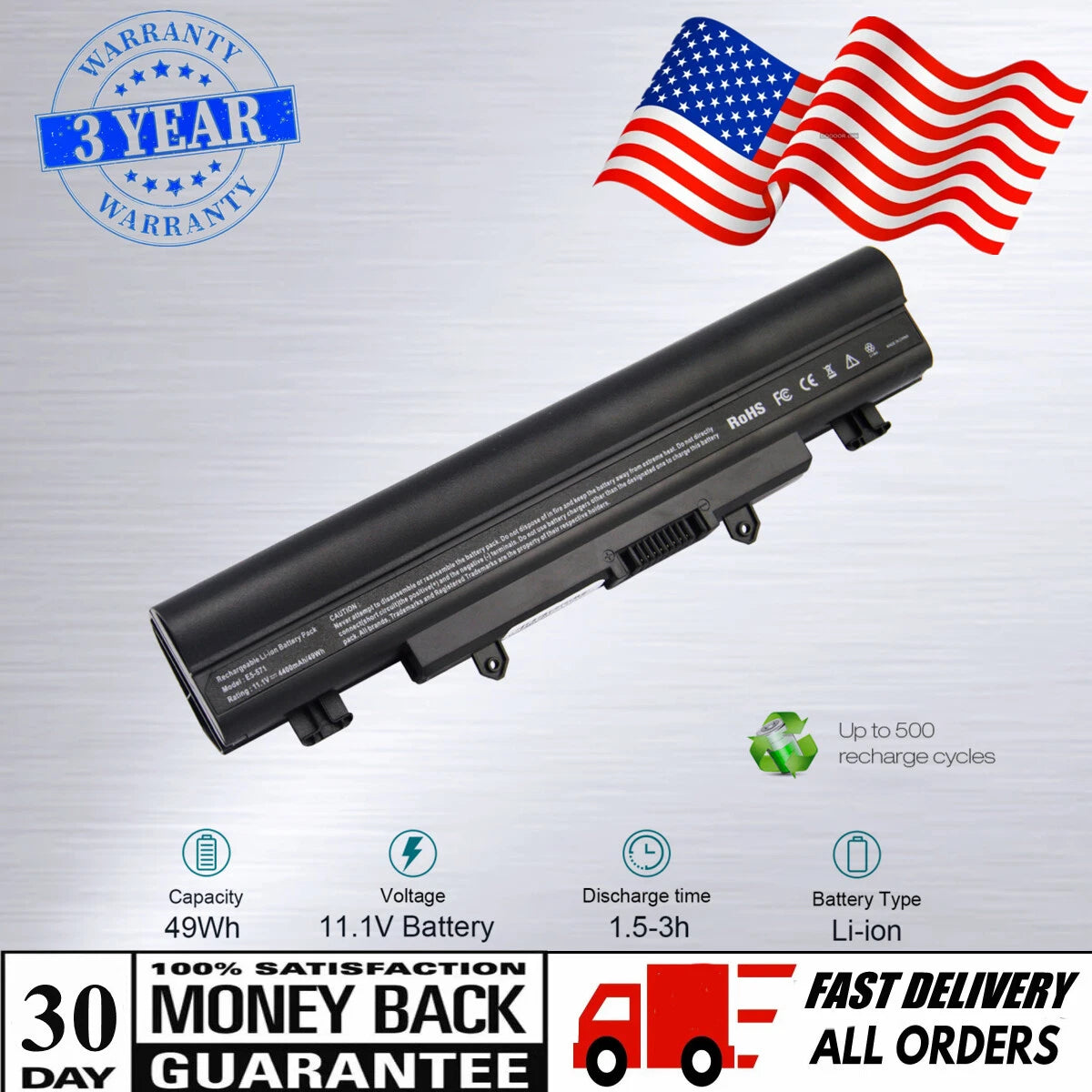 AL14A32 Battery For Acer Aspire E5-531 E5-551,E5-571,E5-572 E5-572G E5-421G