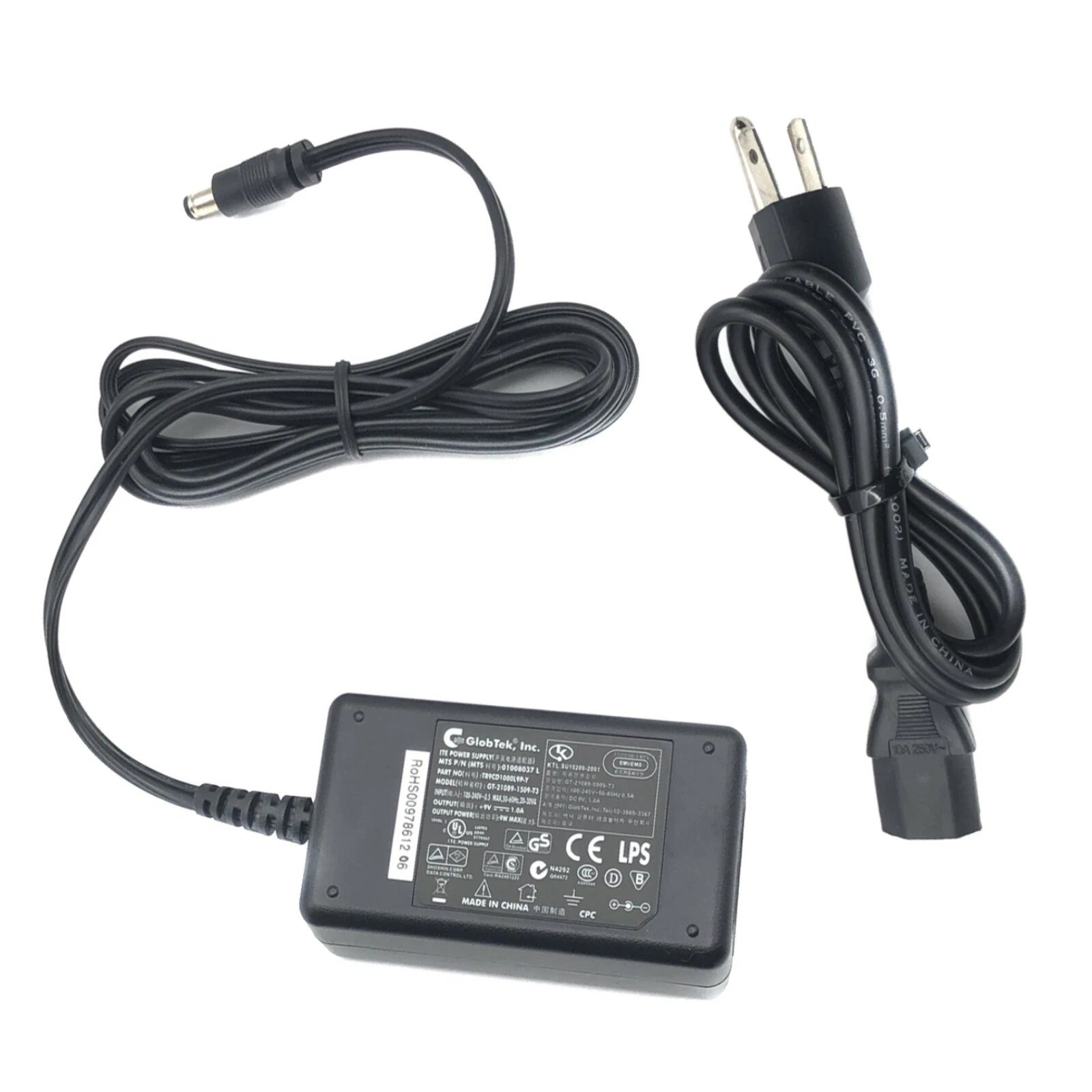 NEW Original GlobTek 9V AC Power Adapter For PAX A80 S80 POS Charger