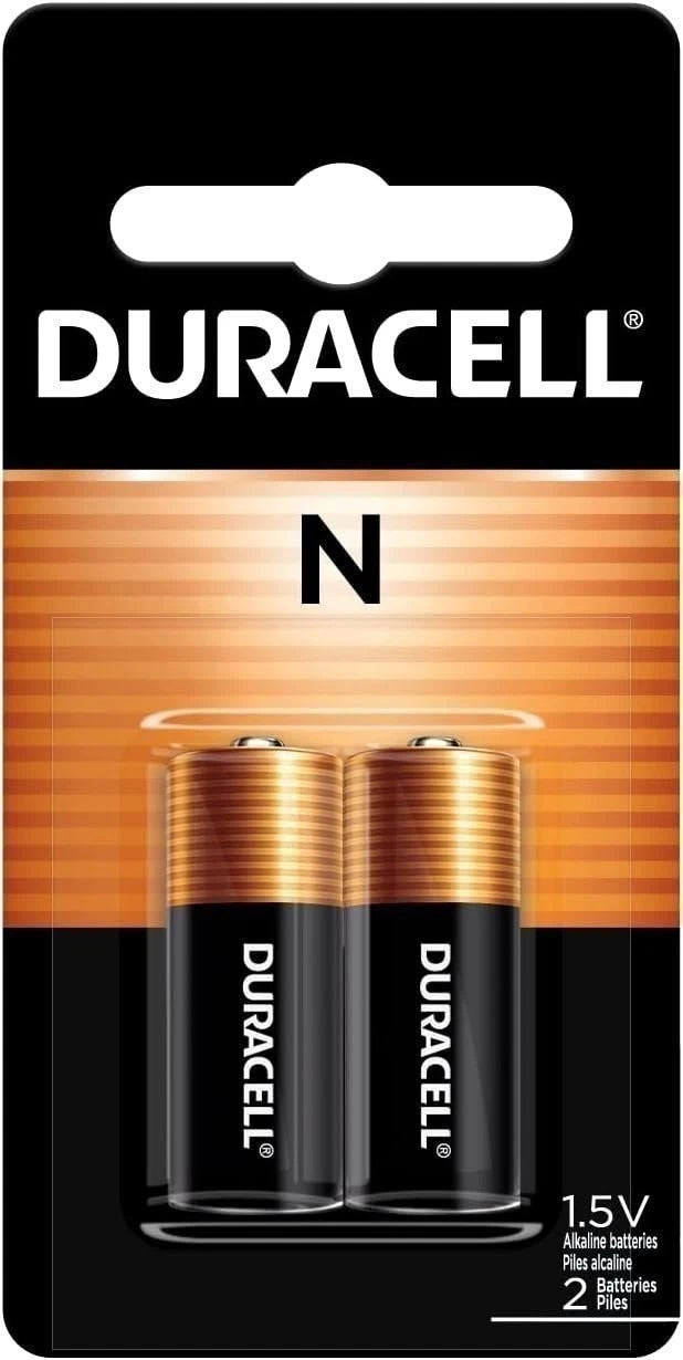 Duracell N 1.5V Alkaline Battery, 2 Count Pack, N 1.5 Volt Alkaline Battery,...