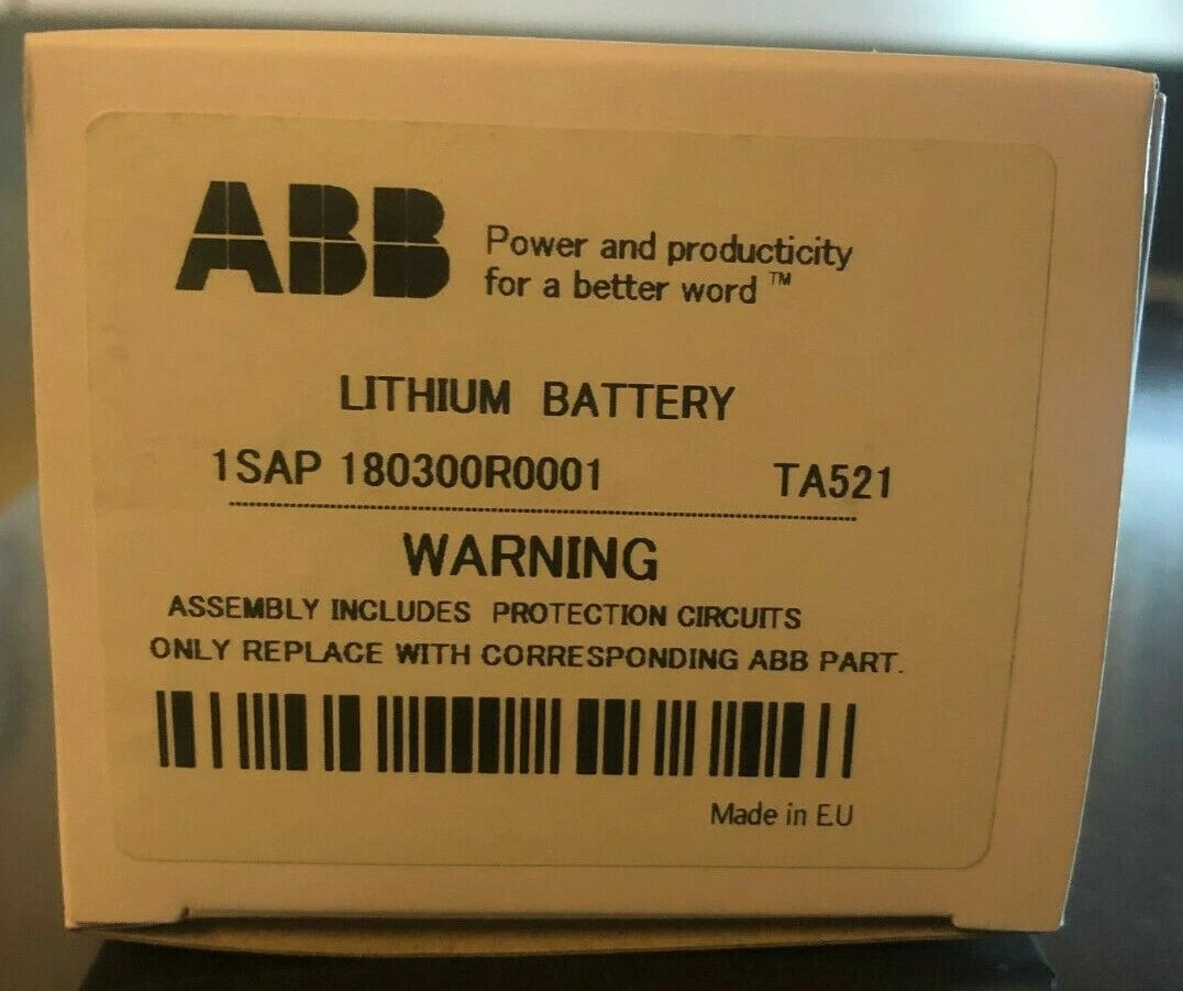 Brand New ABB TA521 - 3.0V / 620mAh PLC Replacement Battery