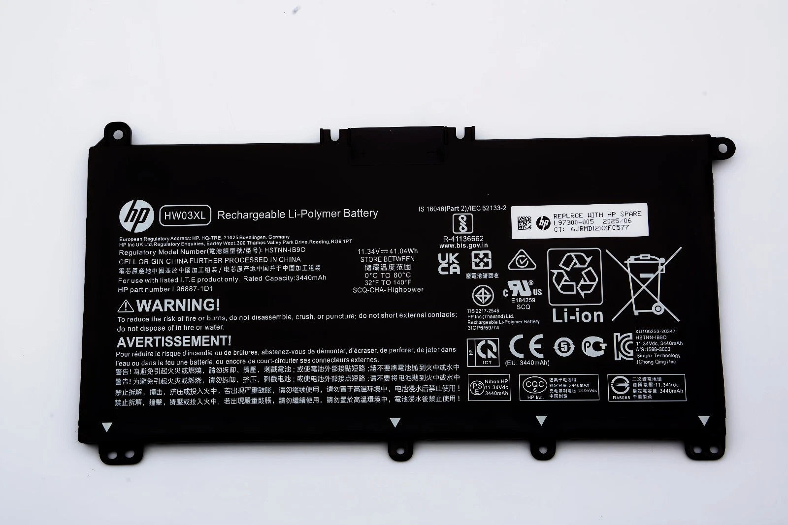 Genuine HW03XL Battery For HP Pavilion 15-EG 15-EH 17-CN 17-CP L97300-005 HWO3XL