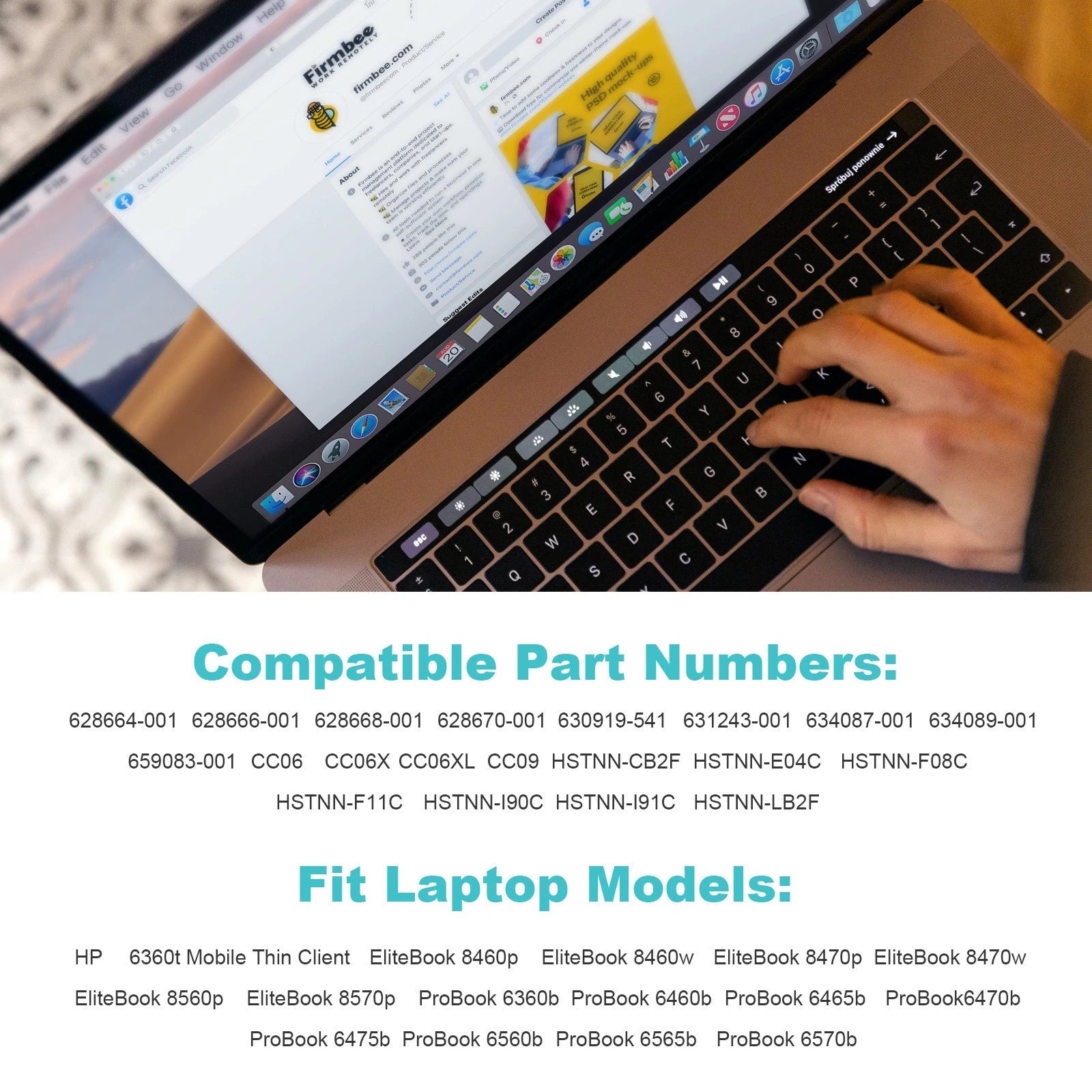 Lot 9Cell Battery for HP ProBook 6360b 6460b 6465b 6470b 6475b 6560b 6565b 6570b