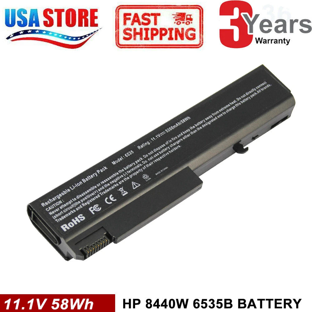 Battery for HP TD06 EliteBook 8440P 6930P 6530B 6730B ProBook 6455B 6535b 6500b