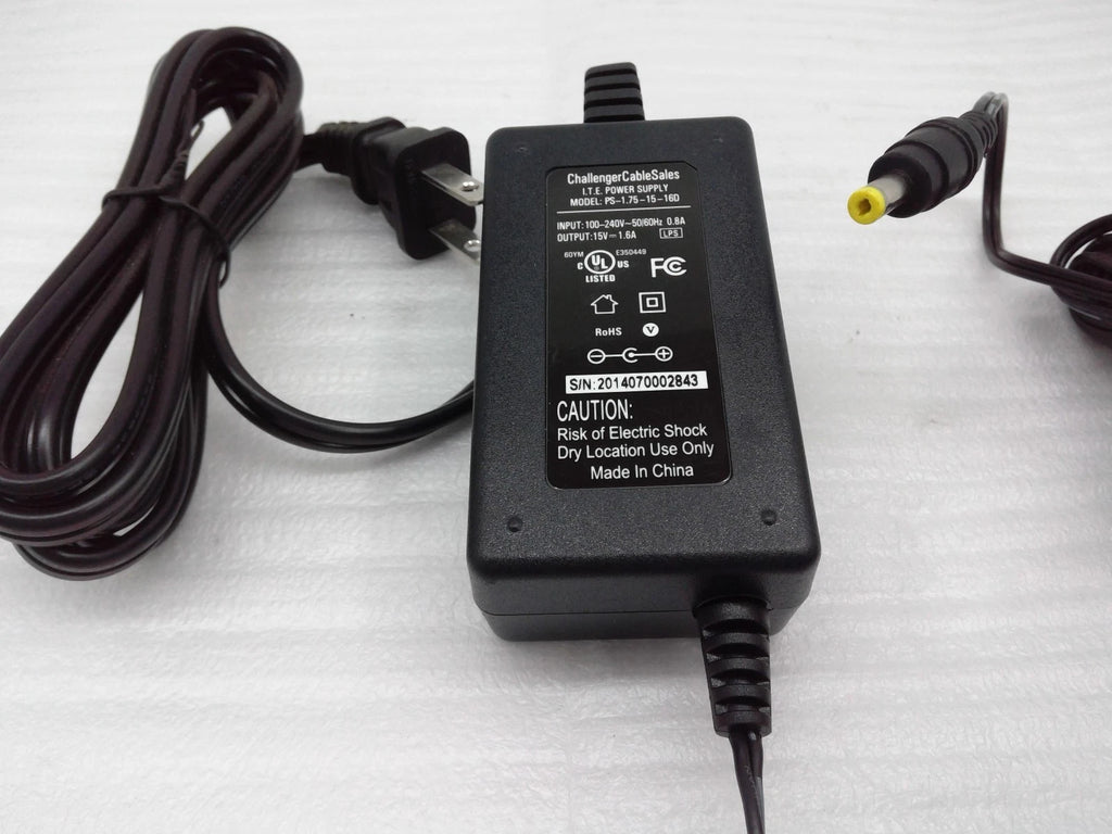 Lot of 5 Challenger I.T.E PS-1.75-15-16D Power Supply AC Adapter 15V 1.6A