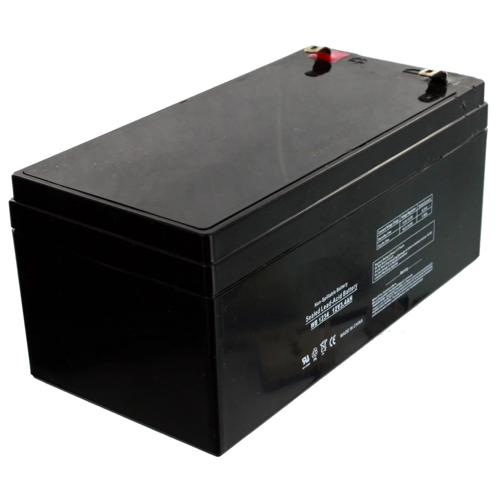 NEW 5pc 12V 3.4Ah SLA Battery EB1234 For UB1234, D5740, PS1230