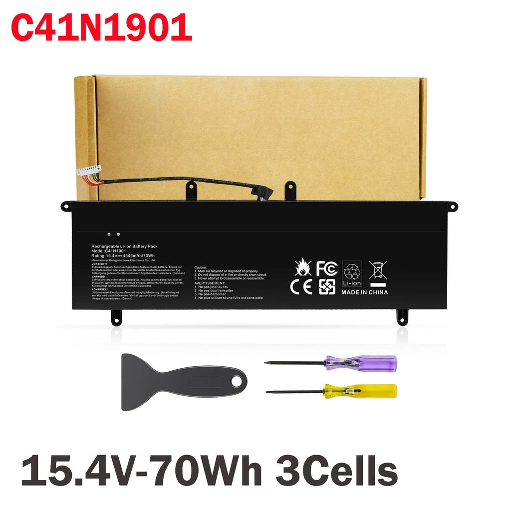 Battery C41N1901 For ASUS ZenBook Duo UX481F UX481FA UX481FAY UX4000FL 15.4V 70W
