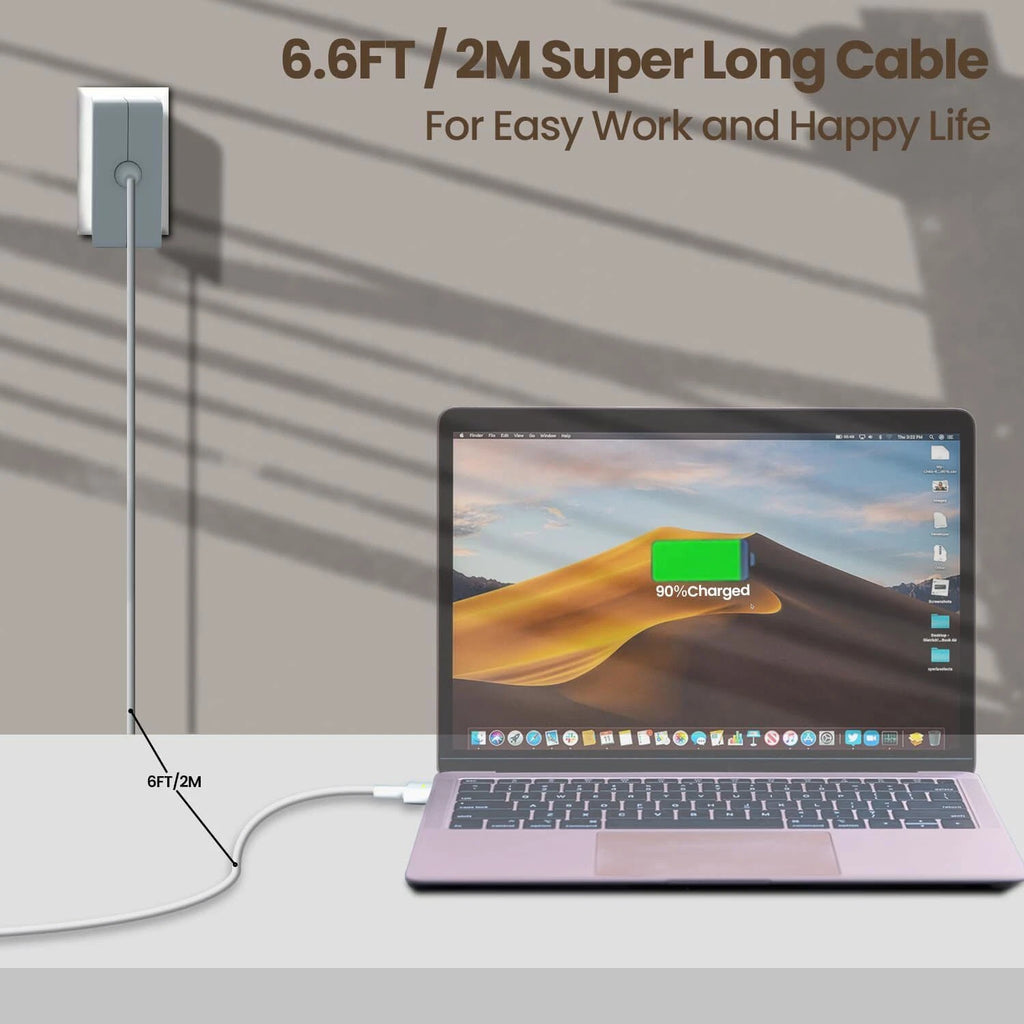 Power Cable Adapter Charger For Apple MacBook Air 11'' 13" 60W, Mag 2 T-Tip