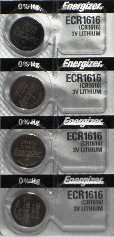 4 Energizer CR1616 ECR1616 CR 1616 3v Lithium battery