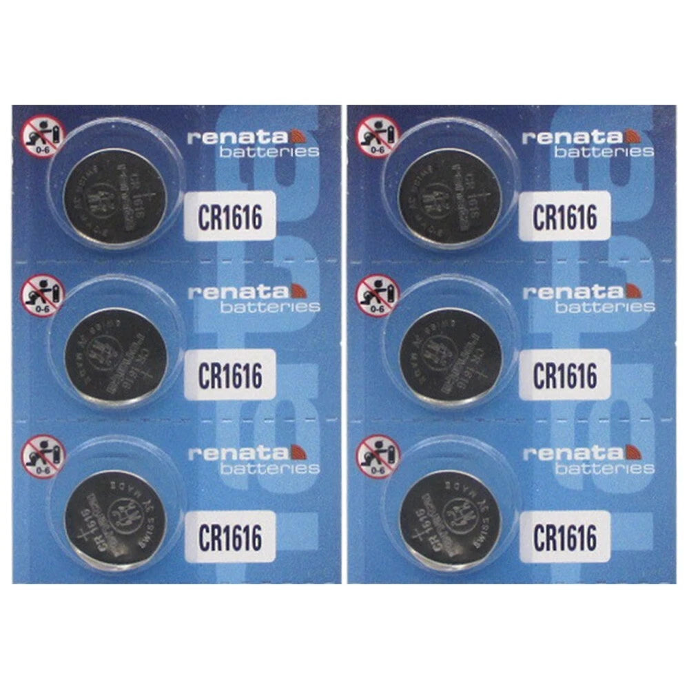 6 Renata CR1616 1616 Lithium Ion Battery