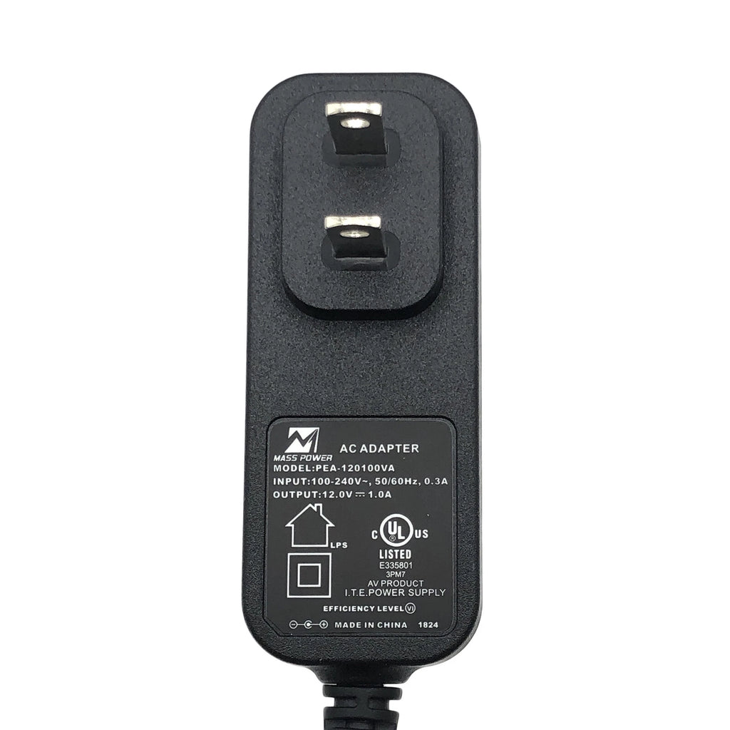 New Genuine Mass Power PEA-120100VA 12V 1A AC/DC Adapter Plug In
